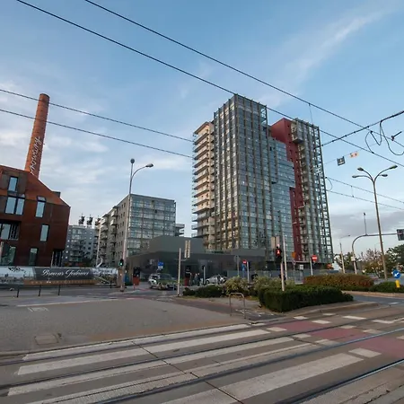 Apartment 12th Floor With The River View Wroclaw